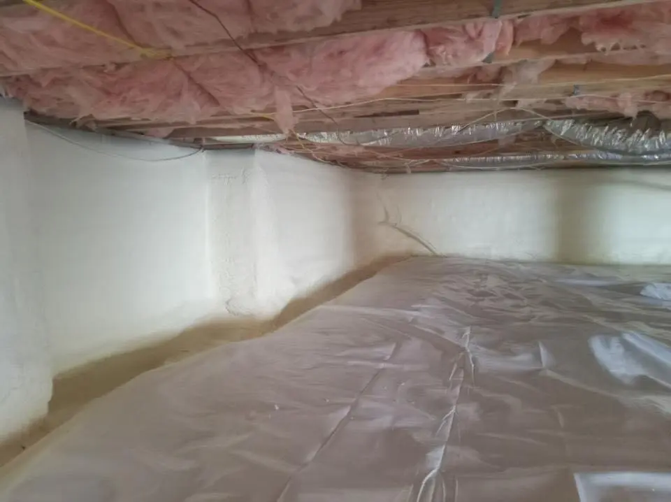 Crawl space encapsulation with closed-cell spray foam for Roof Leak Repair in Sunny Isles Beach